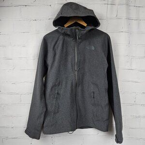 The North Face Apex Flex GTX Gore-Tex Hooded Jacket Mens S Gray Snow Winter Ski